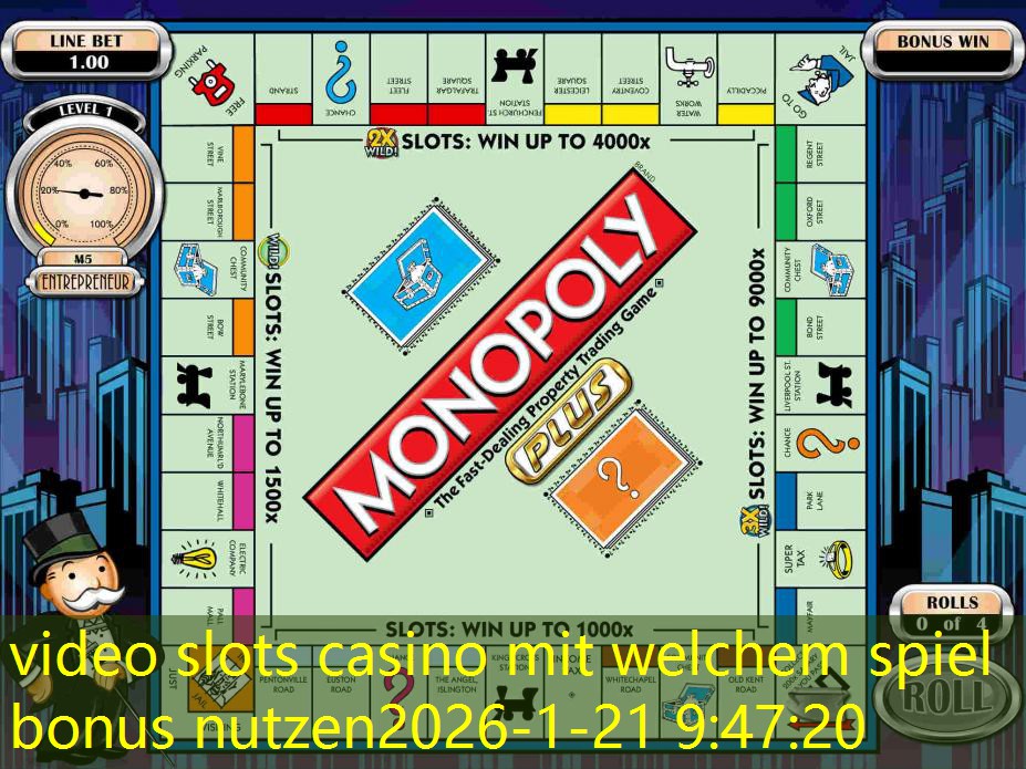 video slots casino mit welchem spiel bonus nutzen