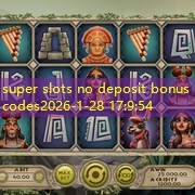 super slots no deposit bonus codes